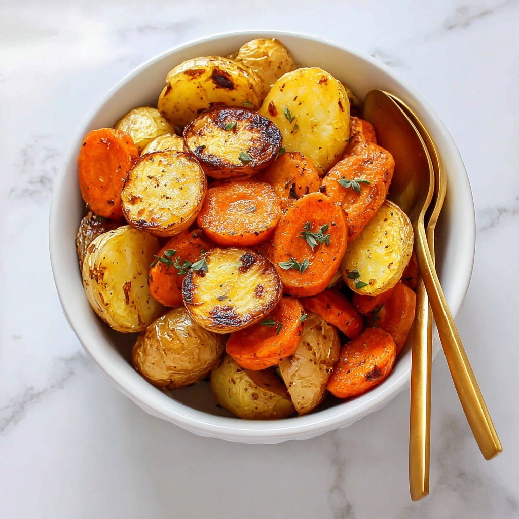 Perfect Roasted Potatoes and Carrots Recipe - Recipe Image