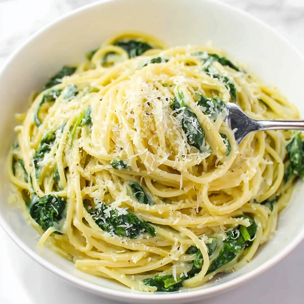 Lemon Garlic Spinach Pasta Recipe - Recipe Image