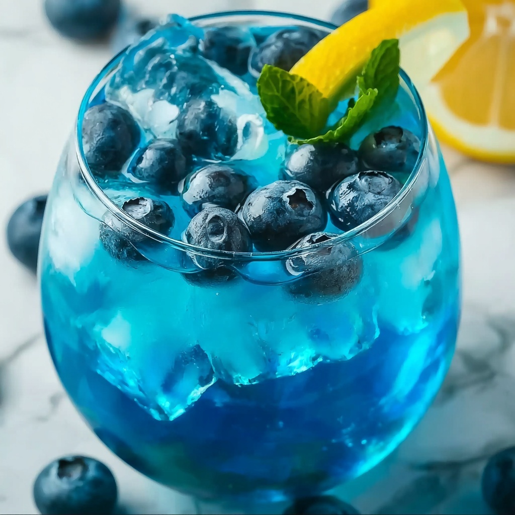 Winter Sapphire Punch Cocktail Bliss Recipe - Recipe Image
