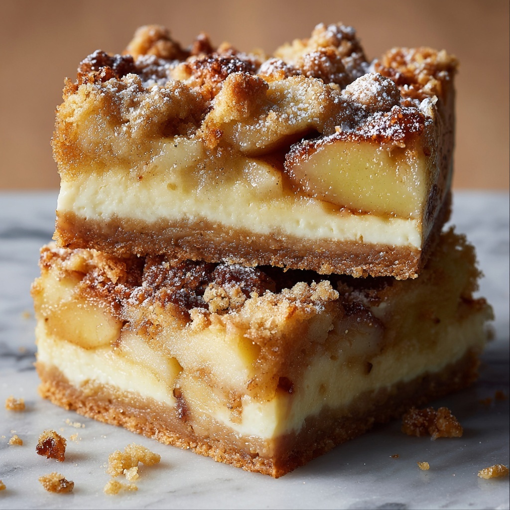 Gluten Free Apple Cheesecake Bars Recipe - Recipe Image