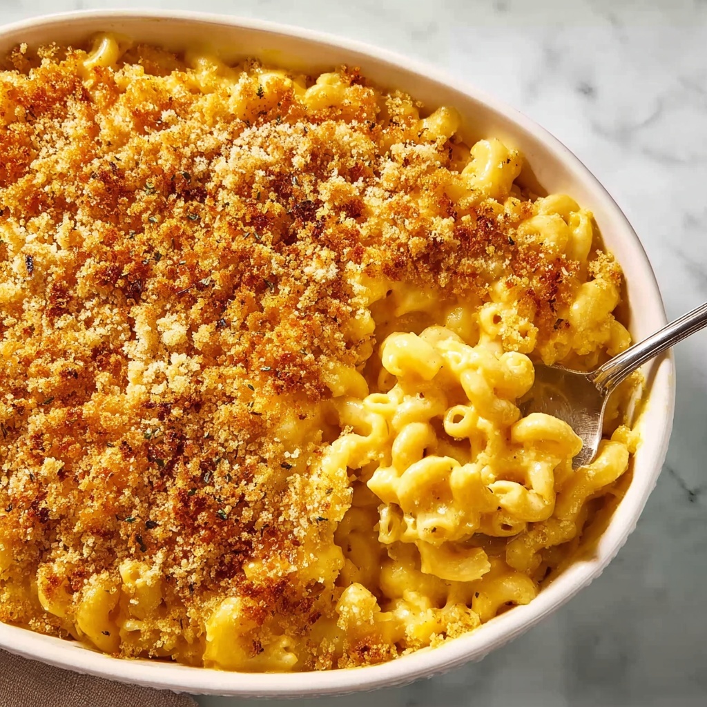 Decadent Baked Mac and Cheese with a Crispy Golden Topping Recipe - Recipe Image