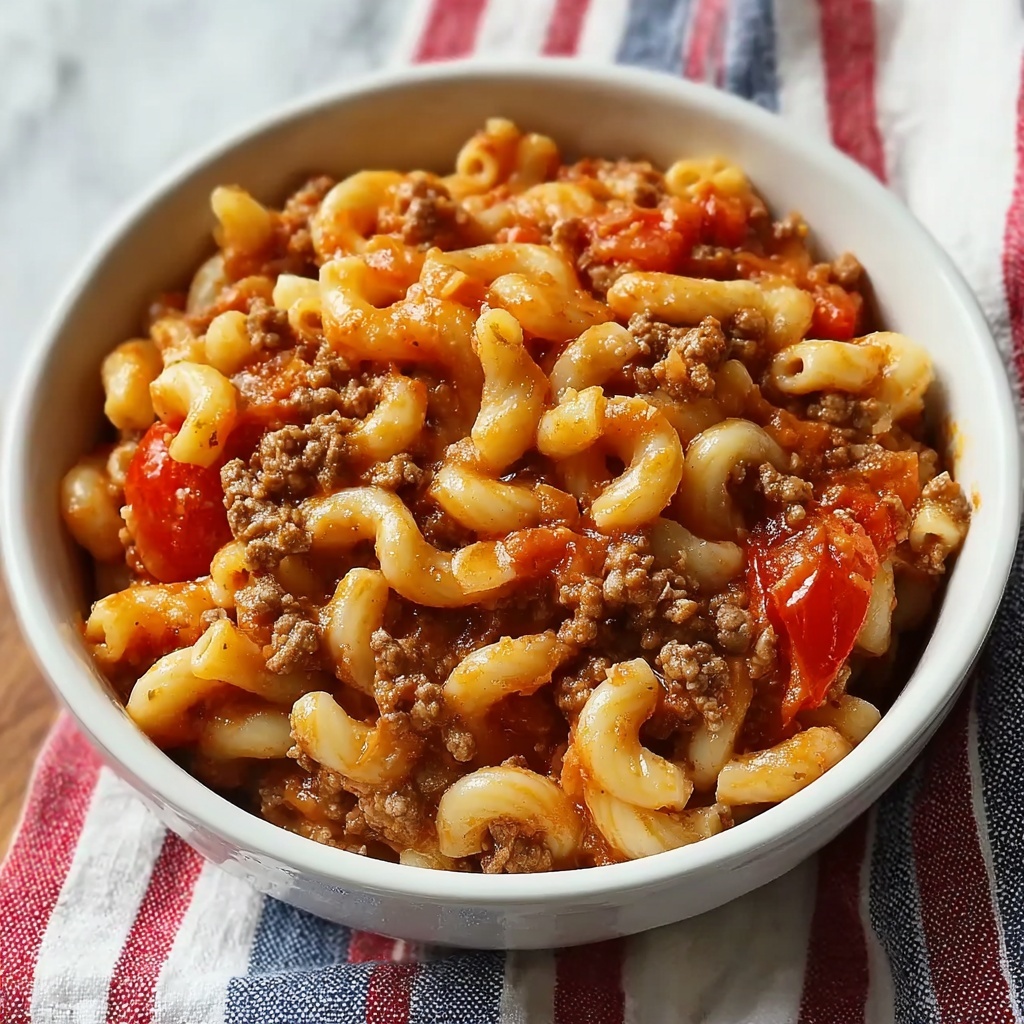 Simple Old Fashioned Macaroni and Tomatoes Recipe - Recipe Image