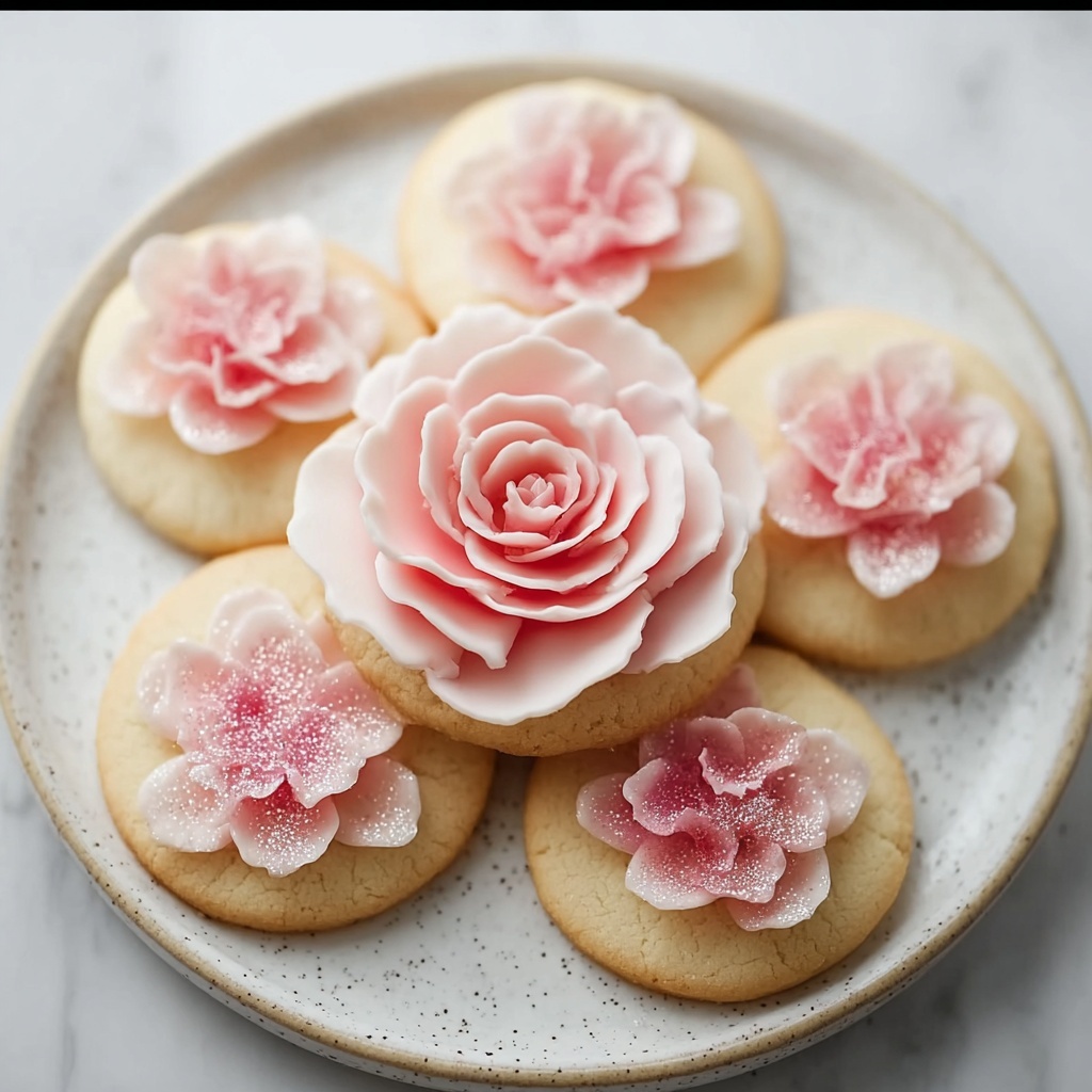 Rose Petal Sugar Cookies Recipe - Recipe Image