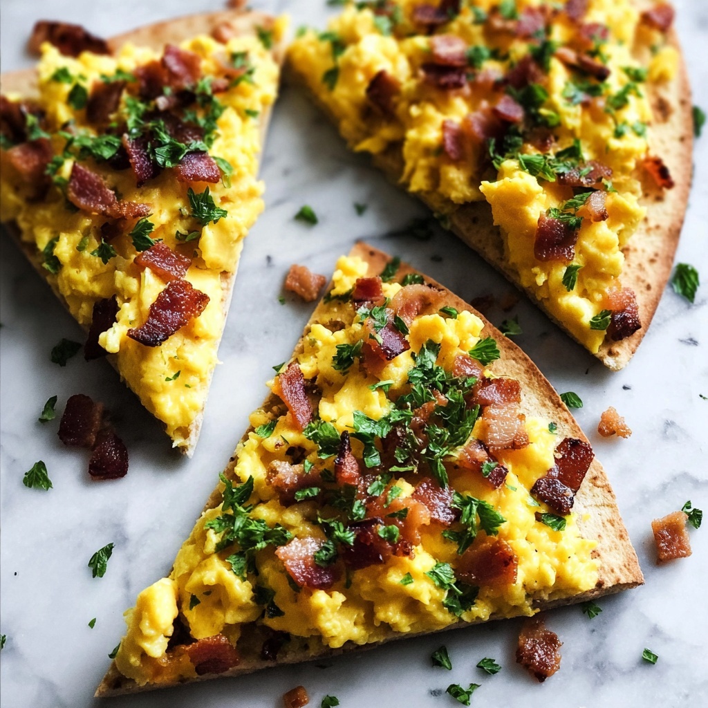 Easy Breakfast Pizza on a Tortilla Recipe - Recipe Image