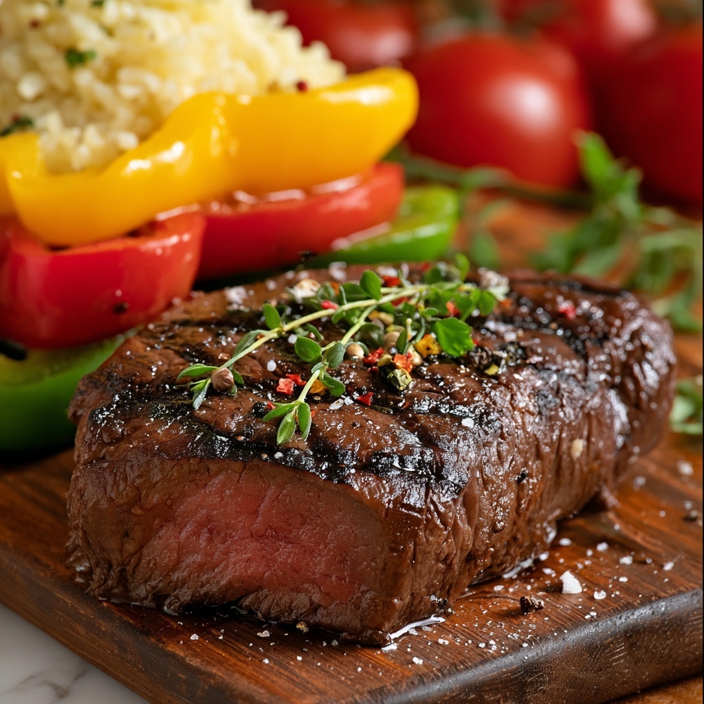 Pepper Steak with Bell Peppers and Onion Recipe - Recipe Image