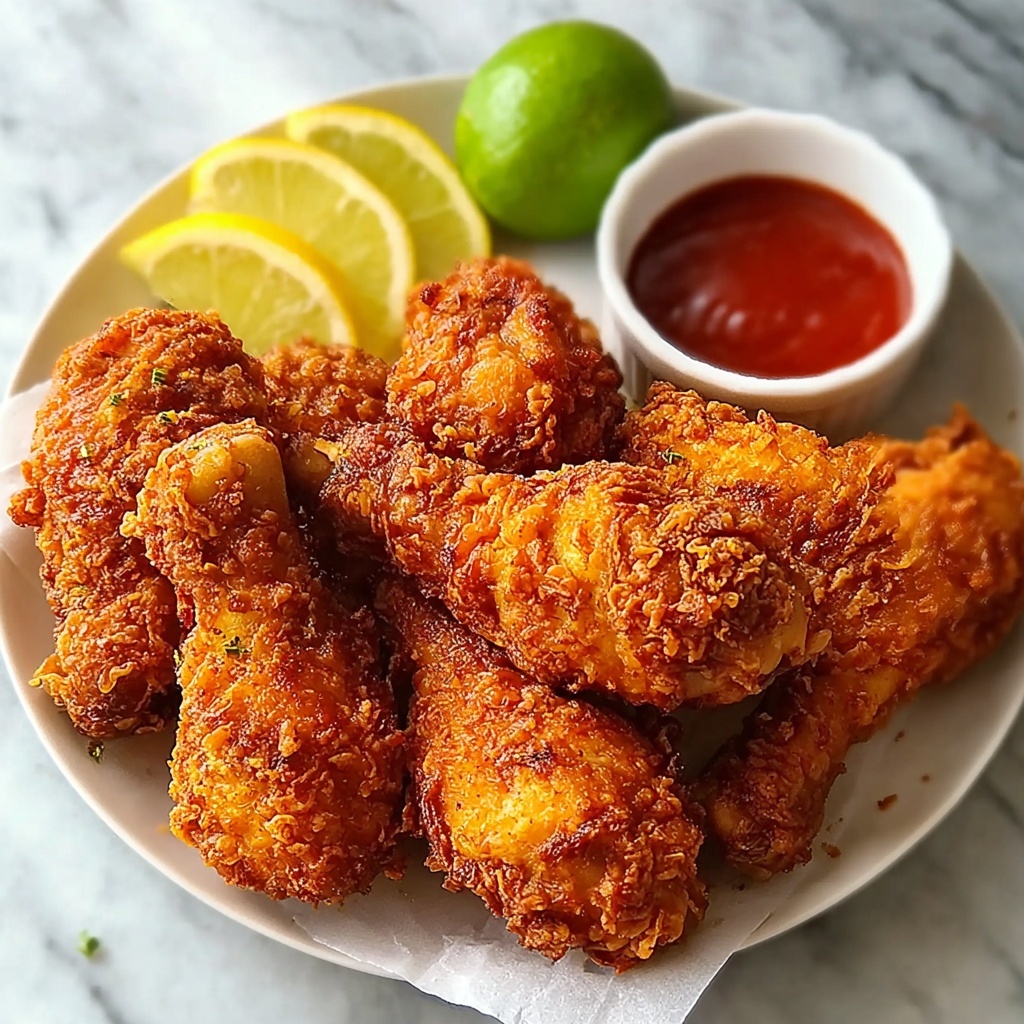 Pollo Campero-Style Air Fryer Fried Chicken Recipe - Recipe Image