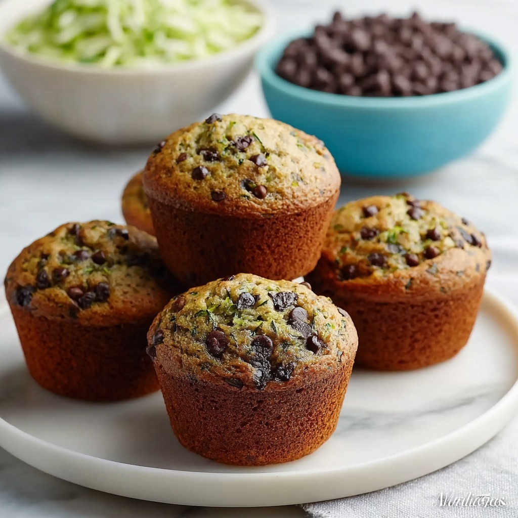 Chocolate Chip Zucchini Muffins Recipe - Recipe Image
