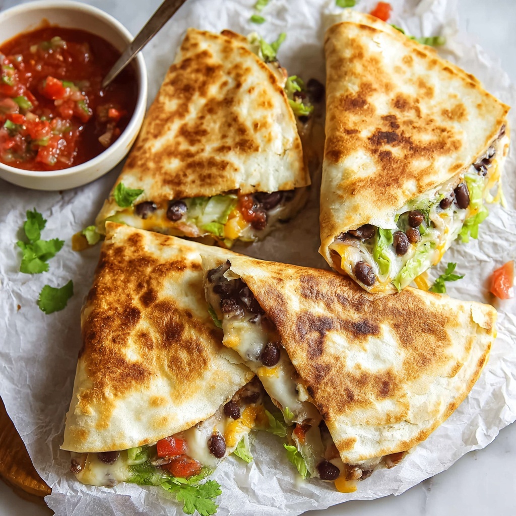 Black Bean Crunch Wrap Recipe - Recipe Image
