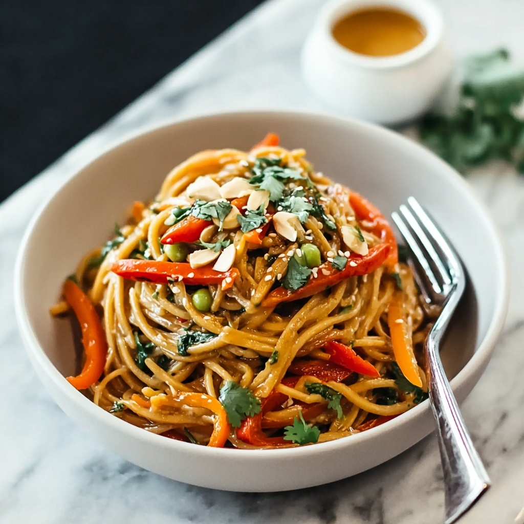 Spicy Peanut Soba Noodle Salad Recipe - Recipe Image