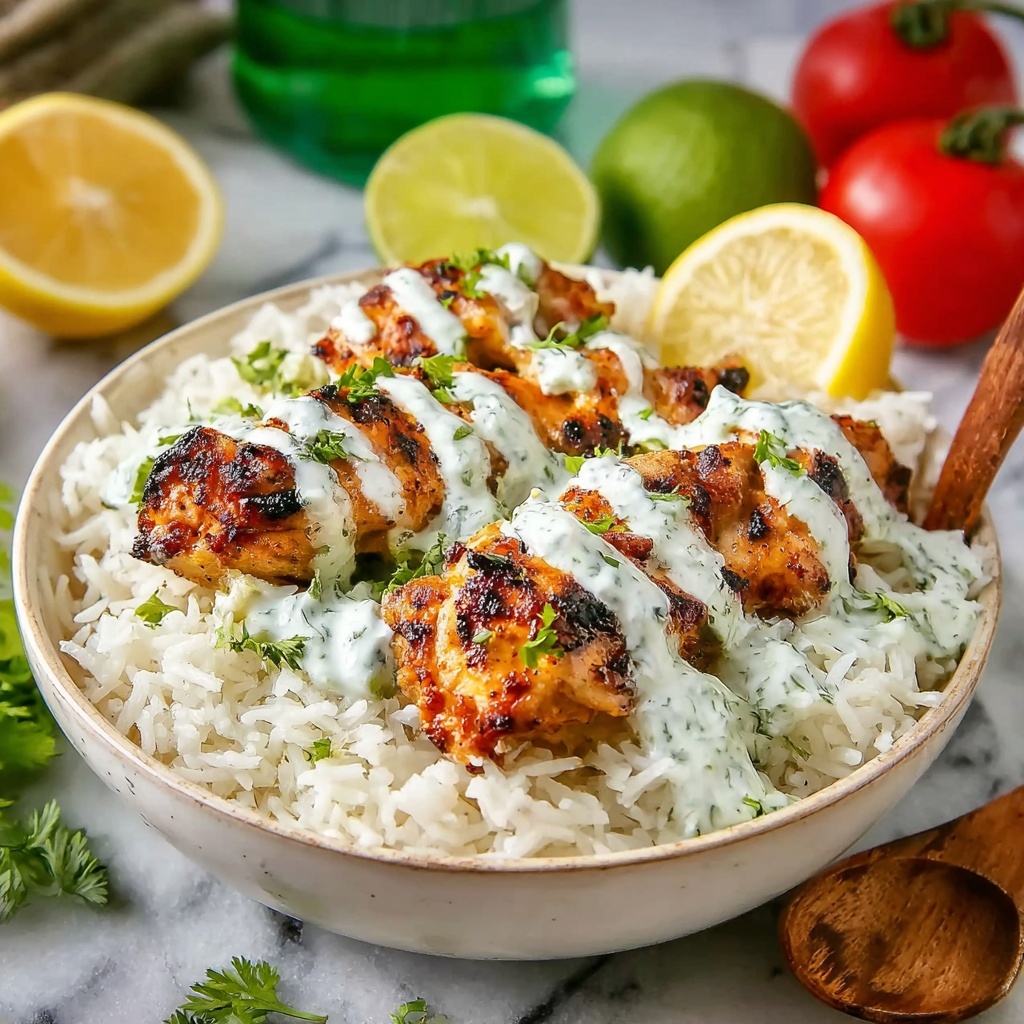 Dump-and-Bake Chicken Tzatziki with Rice Recipe - Recipe Image