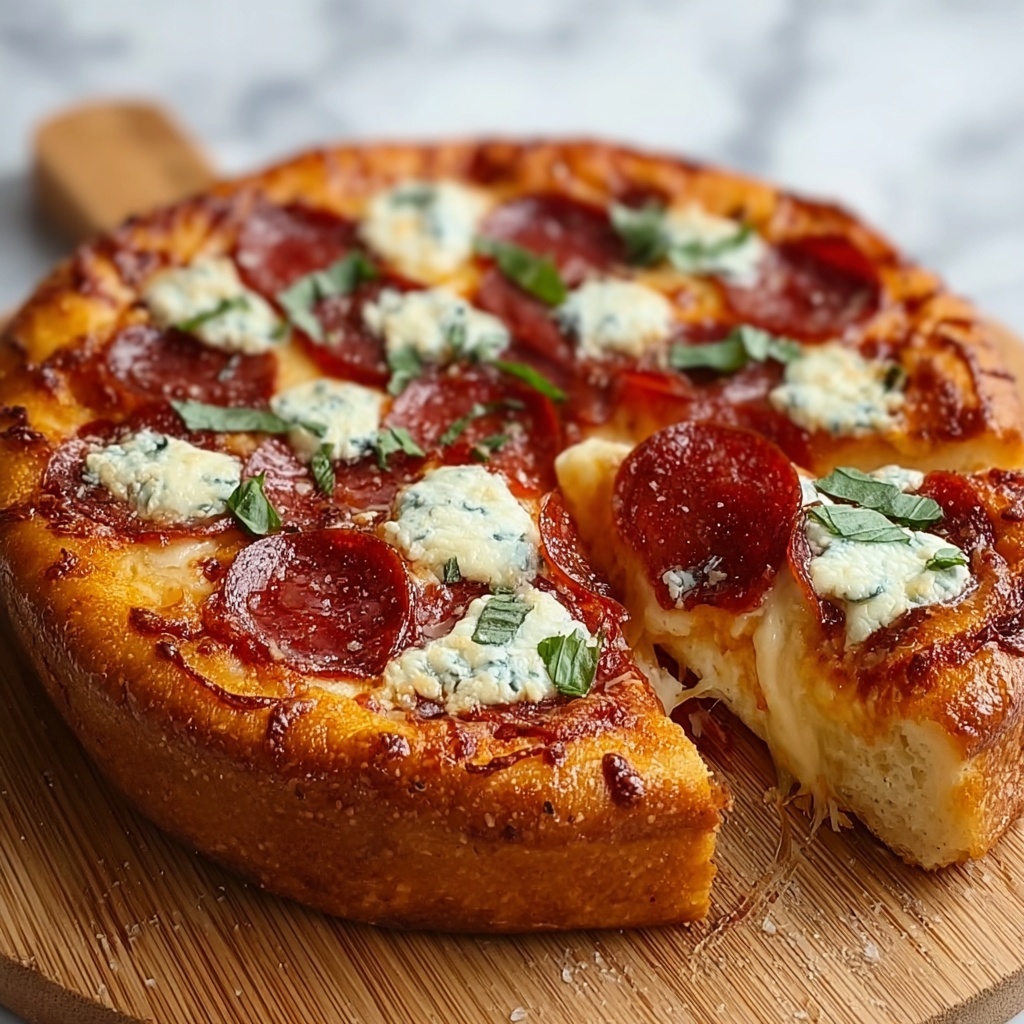 Hot Honey Pepperoni Pizza with Ricotta Recipe - Recipe Image