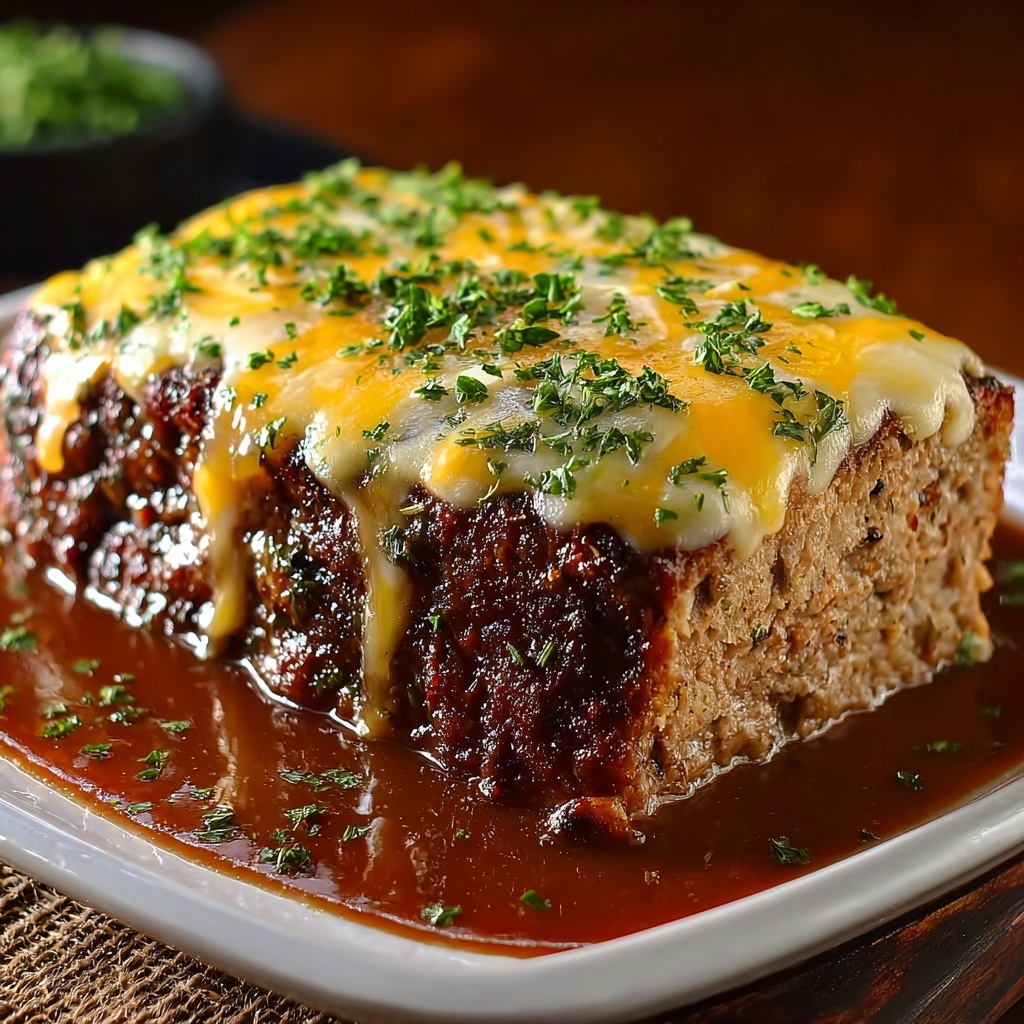 Melt-in-Your-Mouth Garlic Parmesan Chicken Meatloaf Recipe - Recipe Image