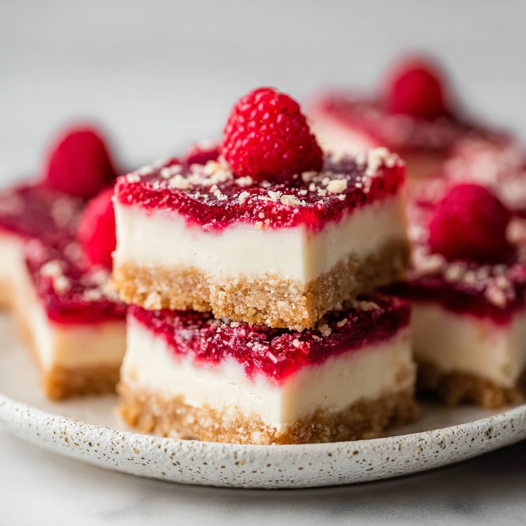 Delicious Raspberry Cheesecake Bars You'll Want Every Day Recipe - Recipe Image