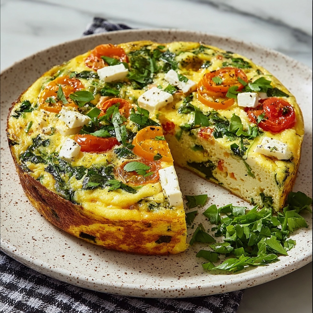 Air Fryer Frittata with Chicken Sausage, Vegetables, and Cheese Recipe - Recipe Image