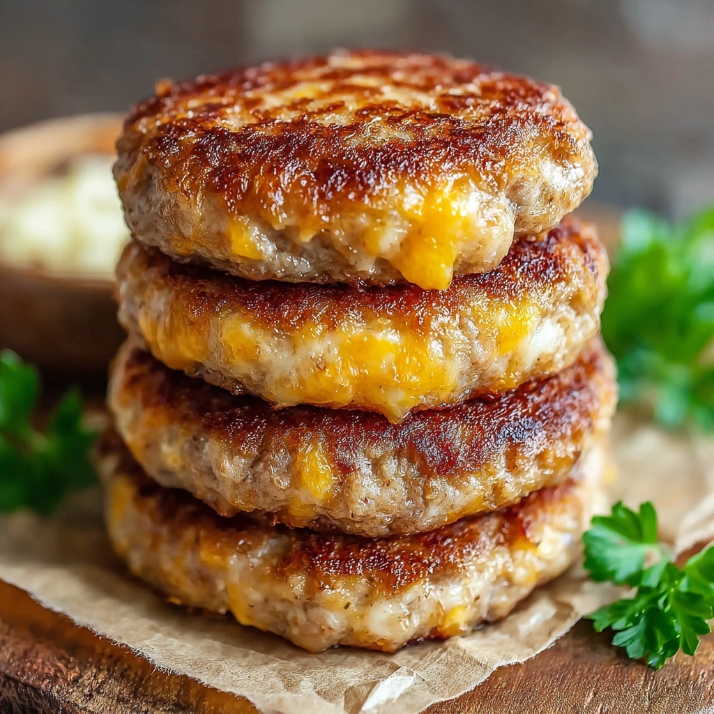 Crispy Cheesy Chicken Ranch Patties Recipe - Recipe Image