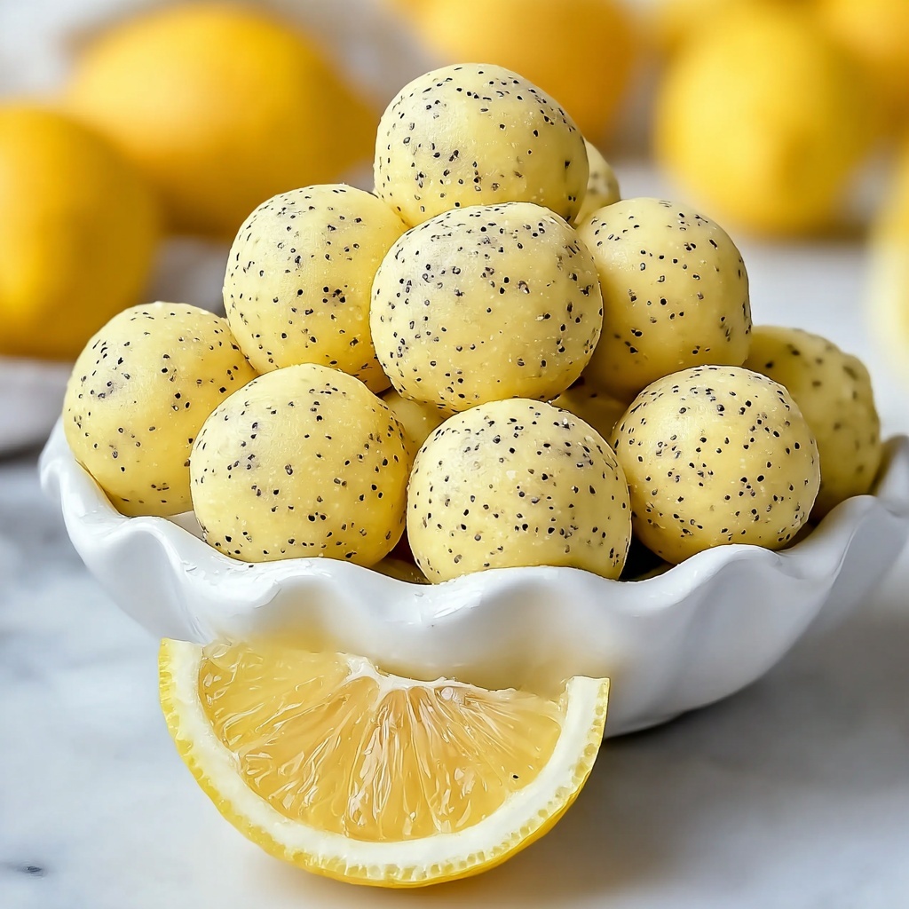 Lemon Poppy Seed Energy Bites Recipe - Recipe Image