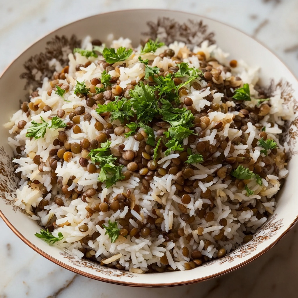 Simple Lebanese Lentils & Rice (Mujaddara) Recipe - Recipe Image