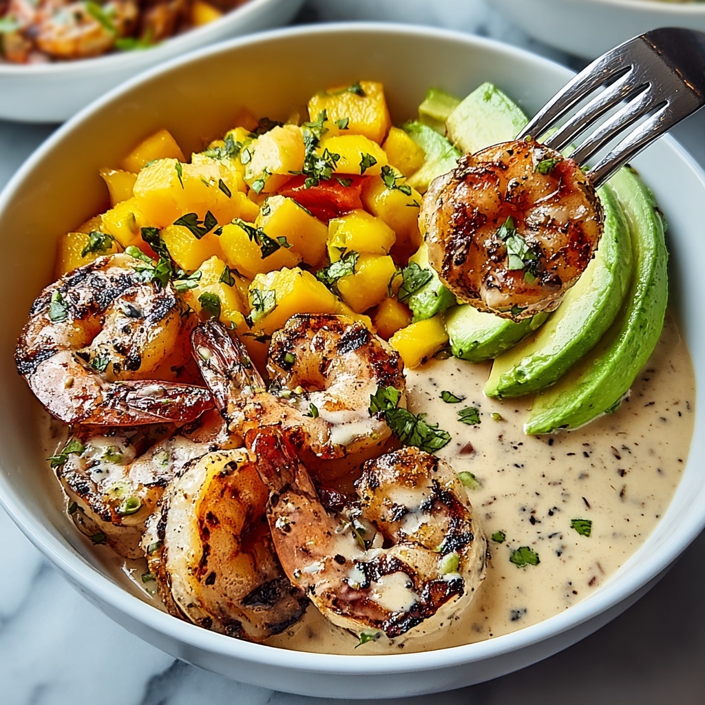 Delightful Shrimp and Avocado Bowls with Mango Salsa Recipe - Recipe Image