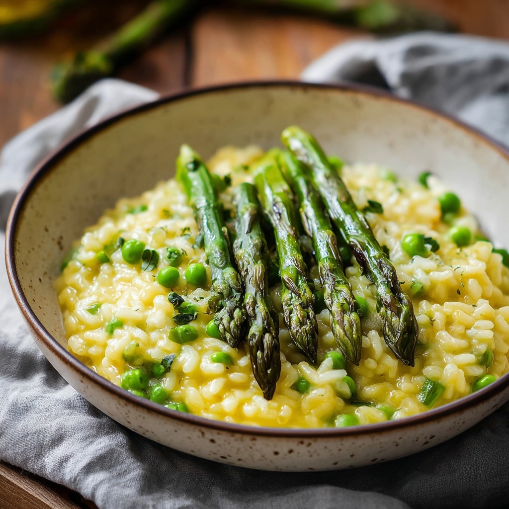Easy Spring Asparagus Risotto Recipe - Recipe Image