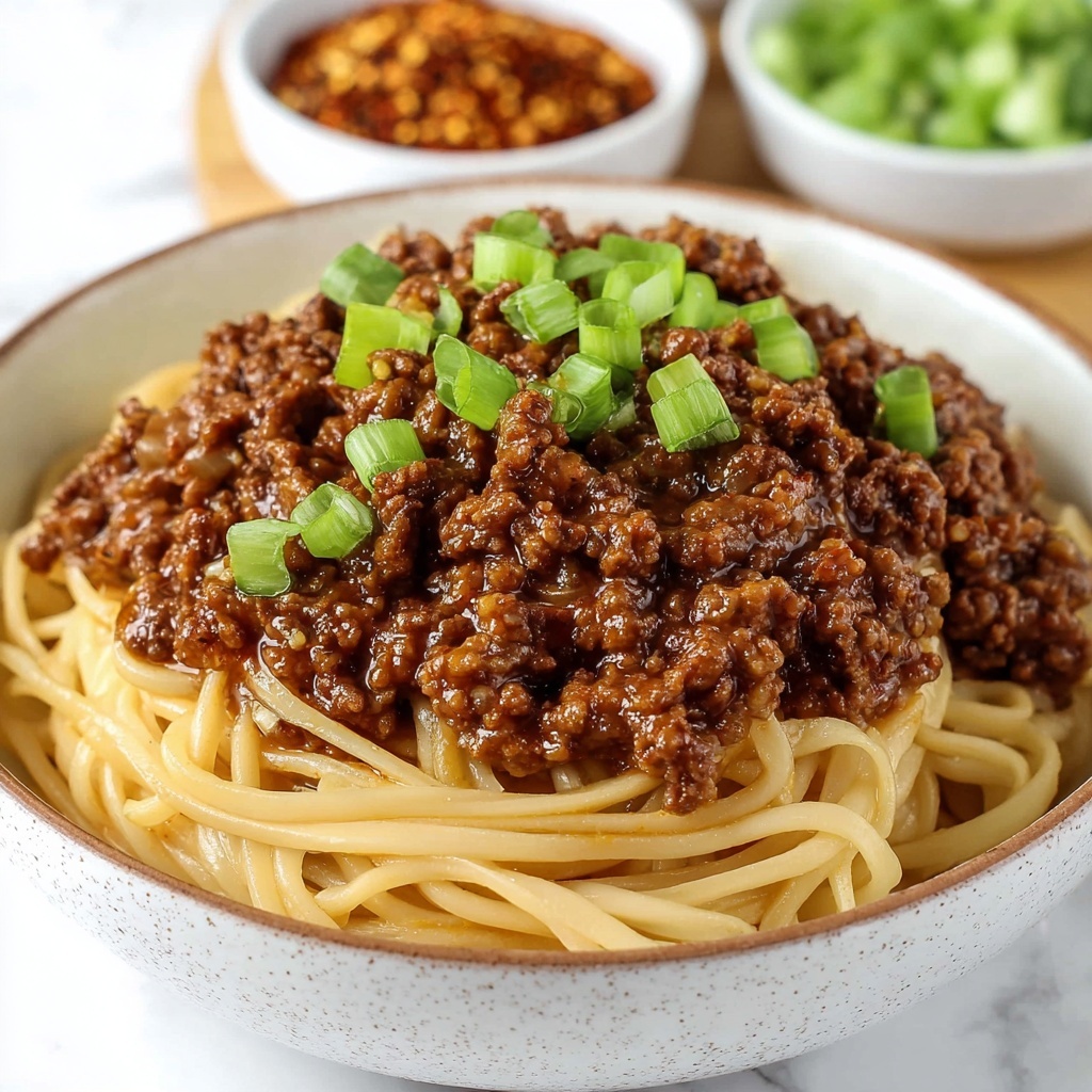 Mongolian Ground Beef and Noodles Recipe - Recipe Image