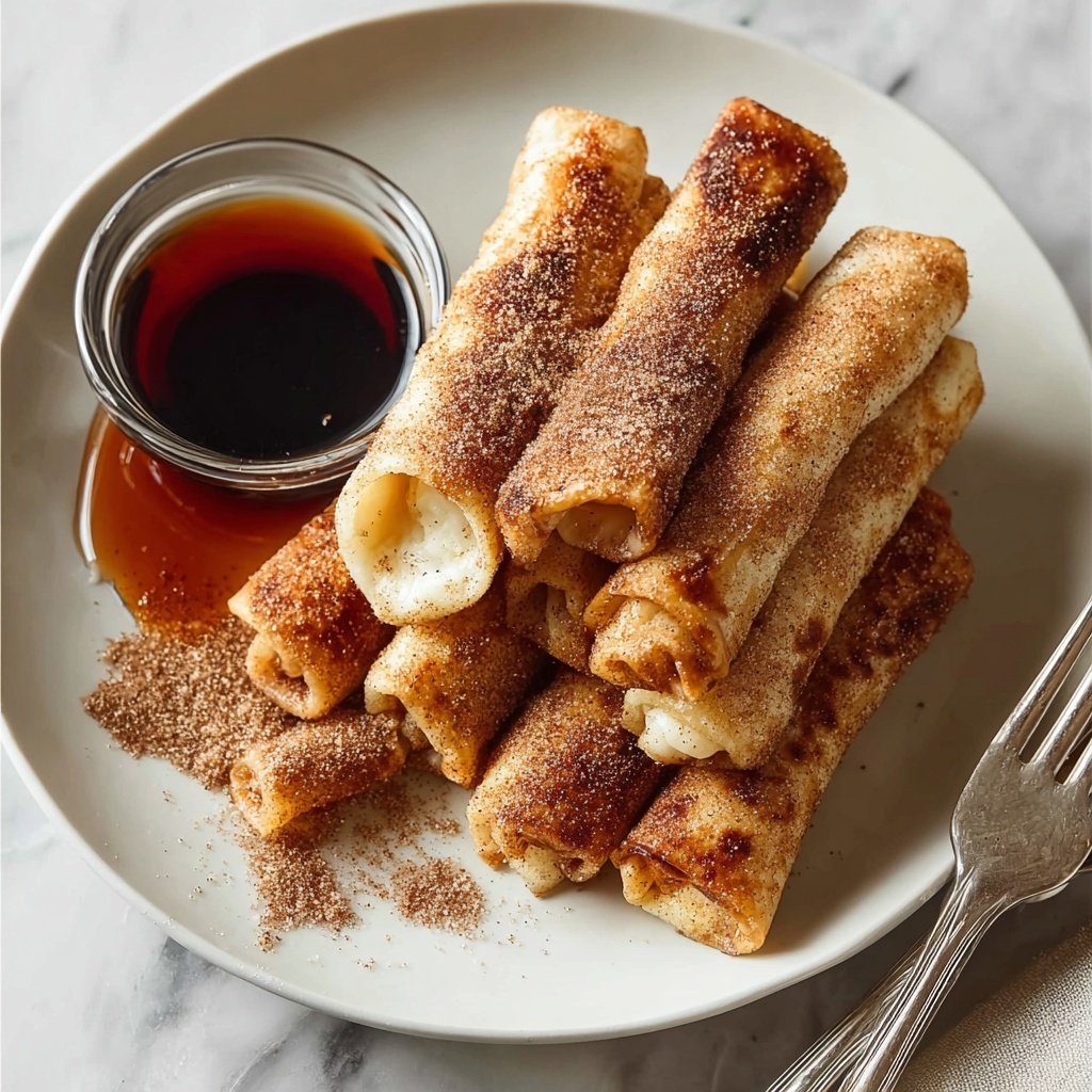 French Toast Roll-Ups with Cream Cheese Filling and Optional Toppings Recipe - Recipe Image