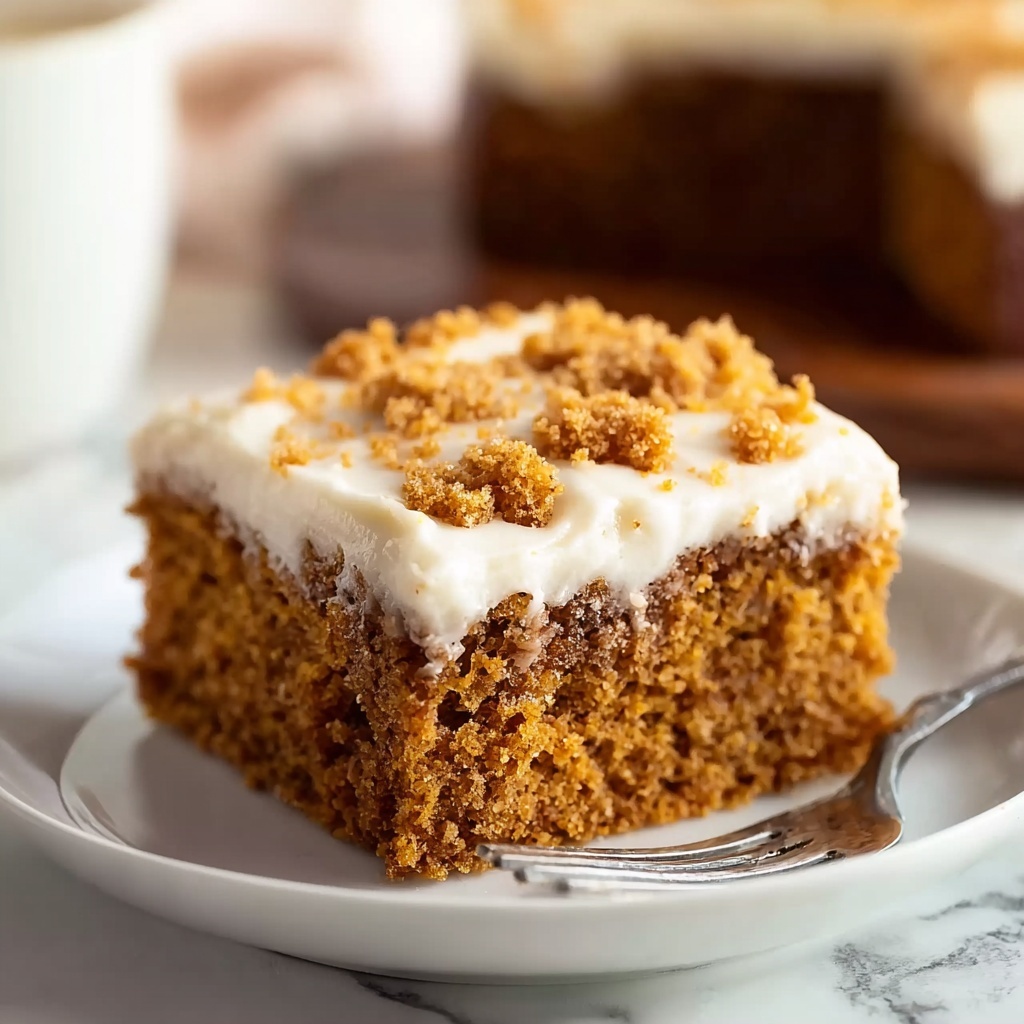 Pumpkin Coffee Cake with Spiced Crumb Topping and Drizzle Recipe - Recipe Image