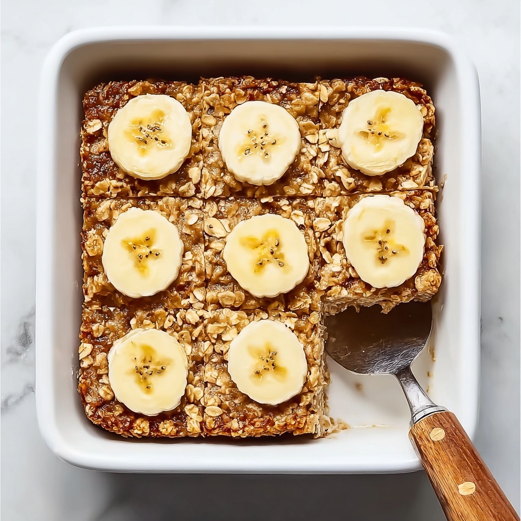 Healthy Banana Baked Oatmeal Recipe - Recipe Image