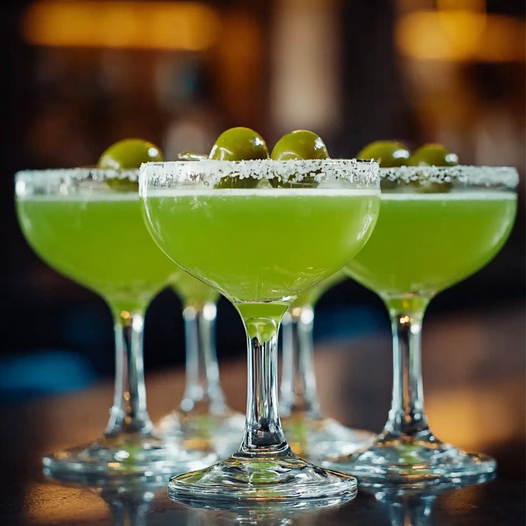 Herb-Infused Green Margaritas to Spice Up Your Gatherings Recipe - Recipe Image