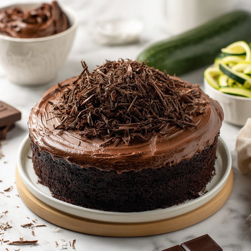 Vegan Chocolate Courgette Cake Recipe - Recipe Image