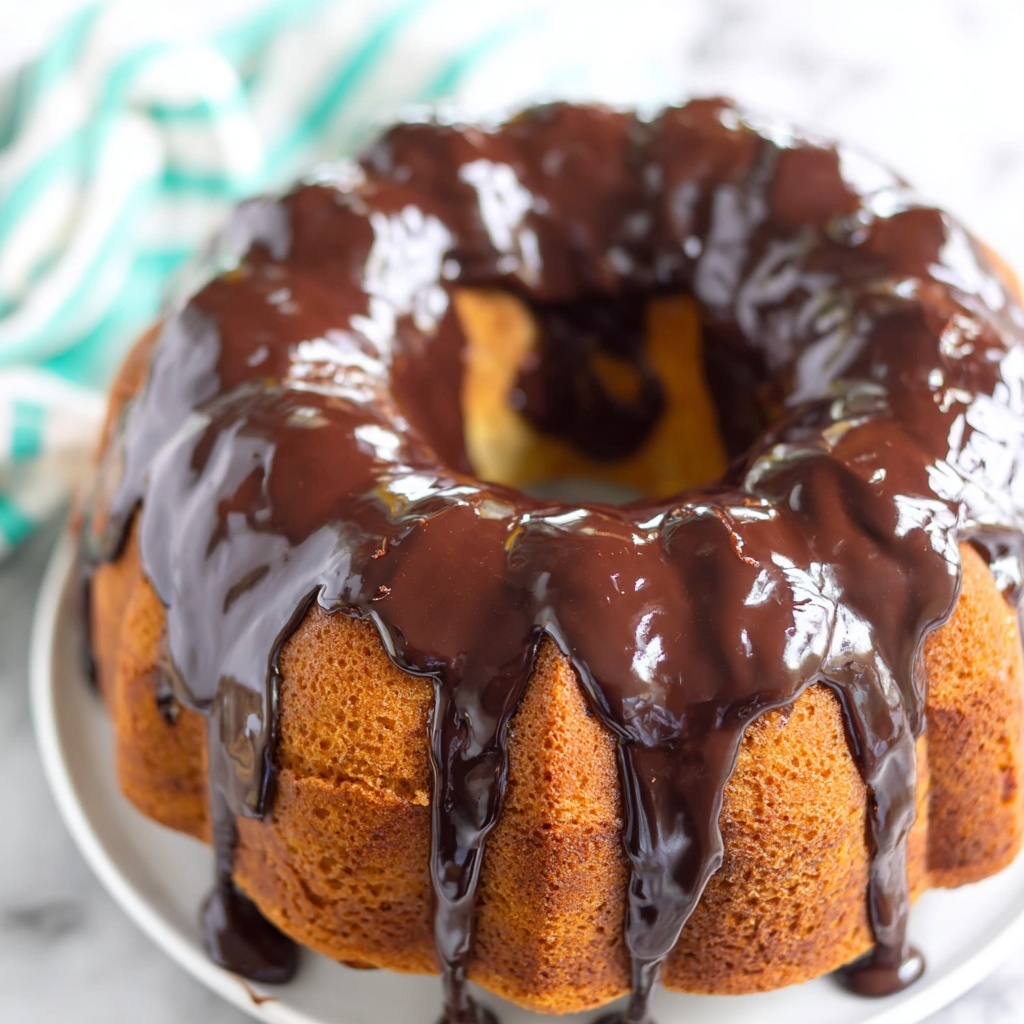 Brazilian Carrot Cake with Chocolate Glaze Recipe - Recipe Image