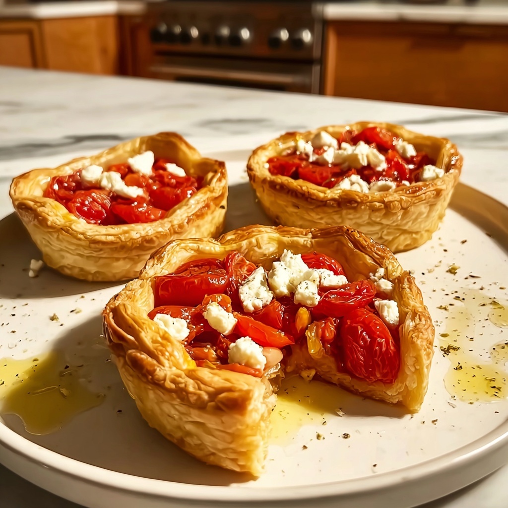 Roasted Pepper & Feta Tartlets: 5 Irresistible Delights Recipe - Recipe Image
