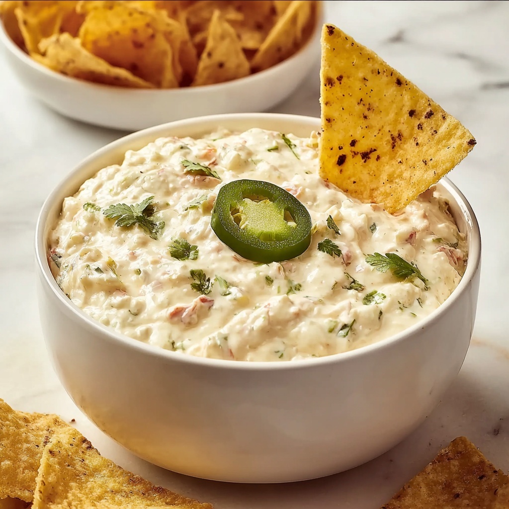 Queso Blanco Dip: 5 Steps to Irresistible Creamy Goodness Recipe - Recipe Image
