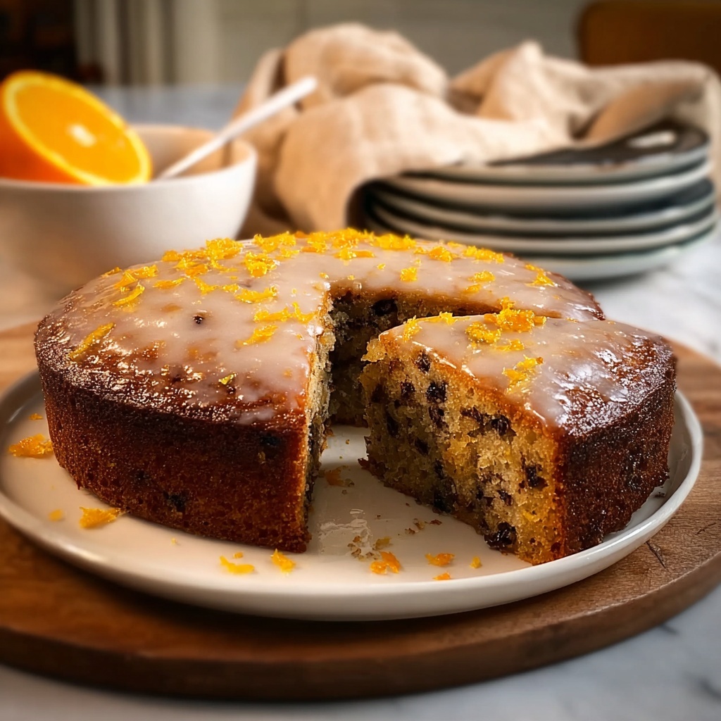 Warm Brown Sugar and Date Cake with Orange Glaze Recipe - Recipe Image