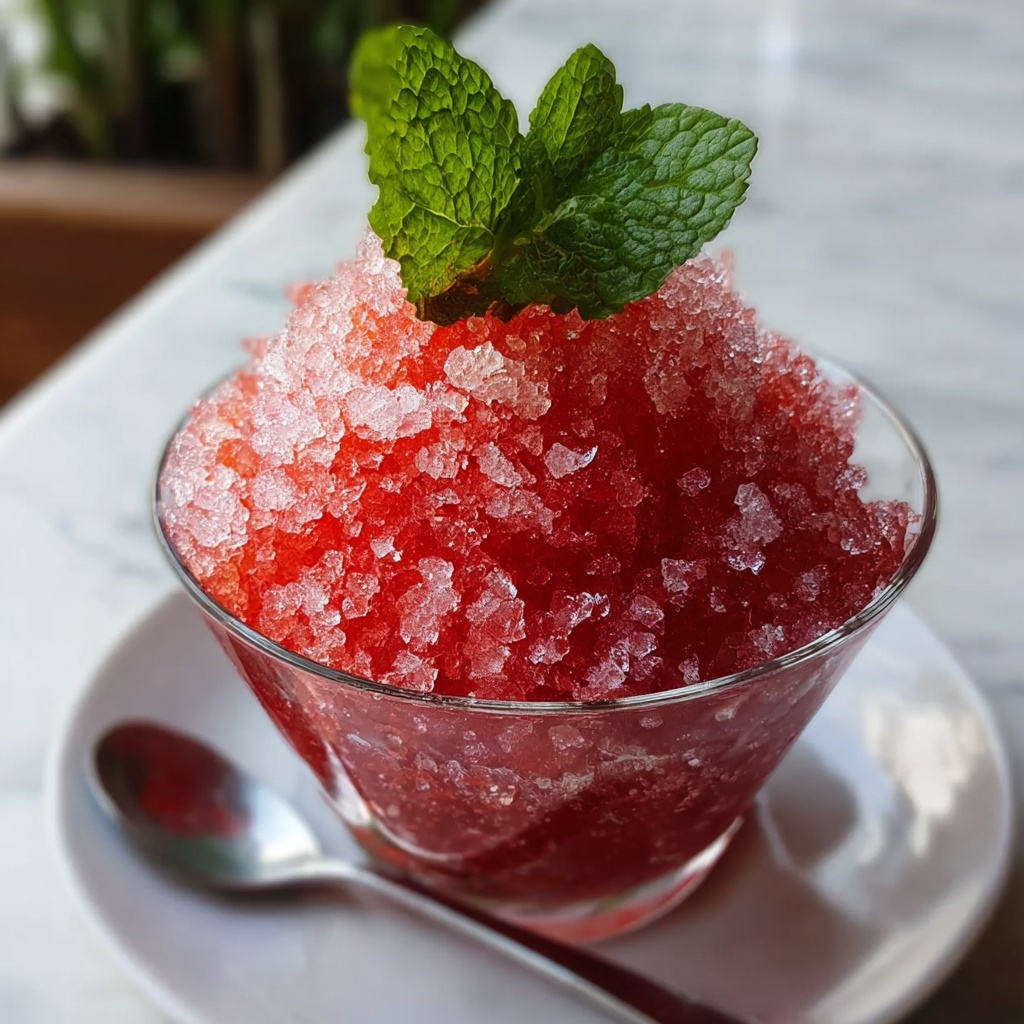 Easy Watermelon Granita Recipe - Recipe Image