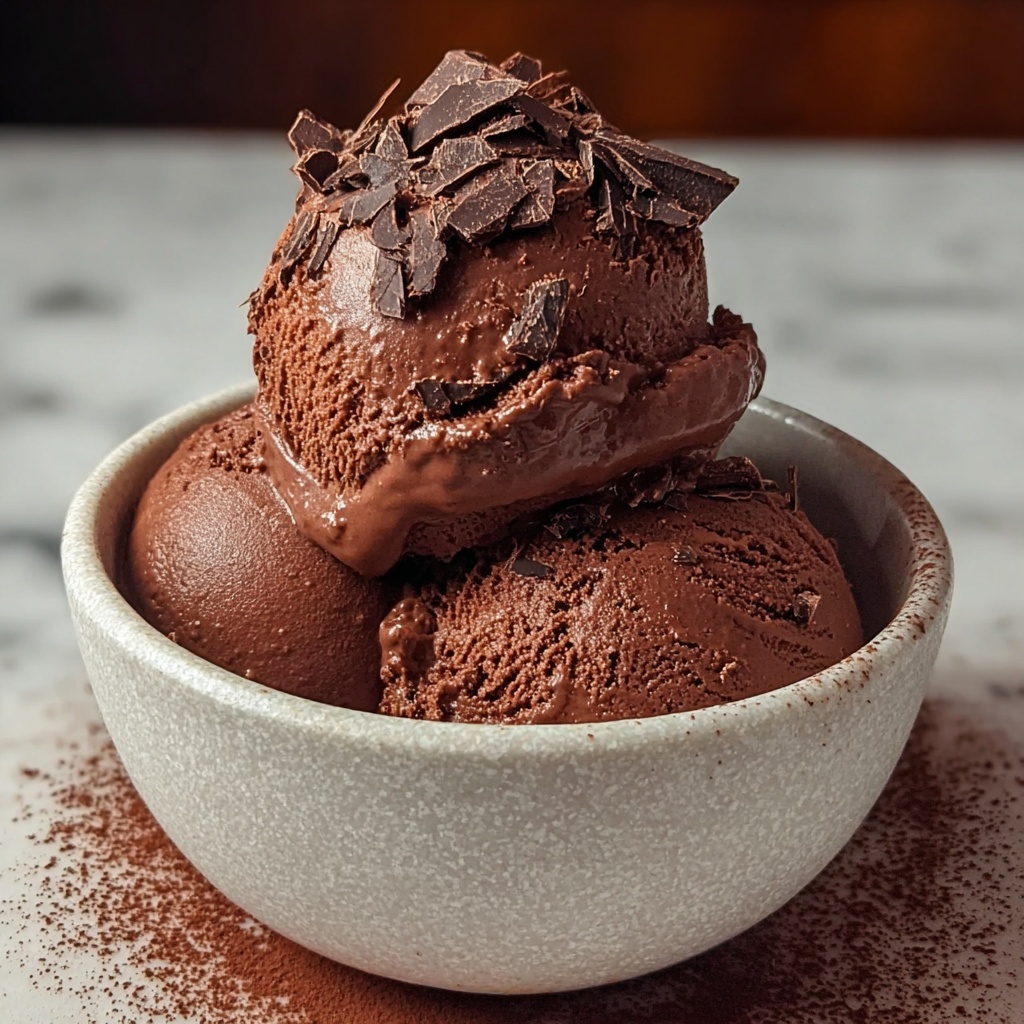 Homemade Chocolate Ice Cream Recipe - Recipe Image