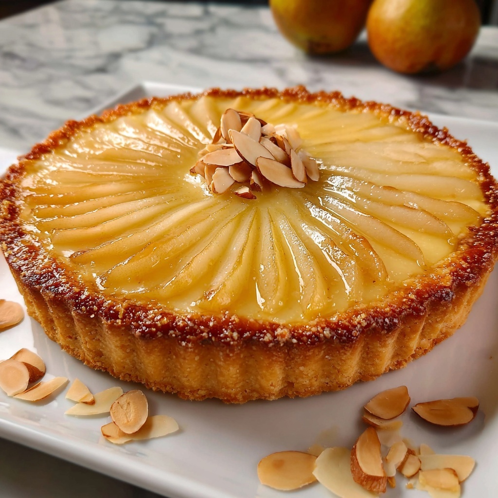 Pear Almond Tart Recipe - Recipe Image