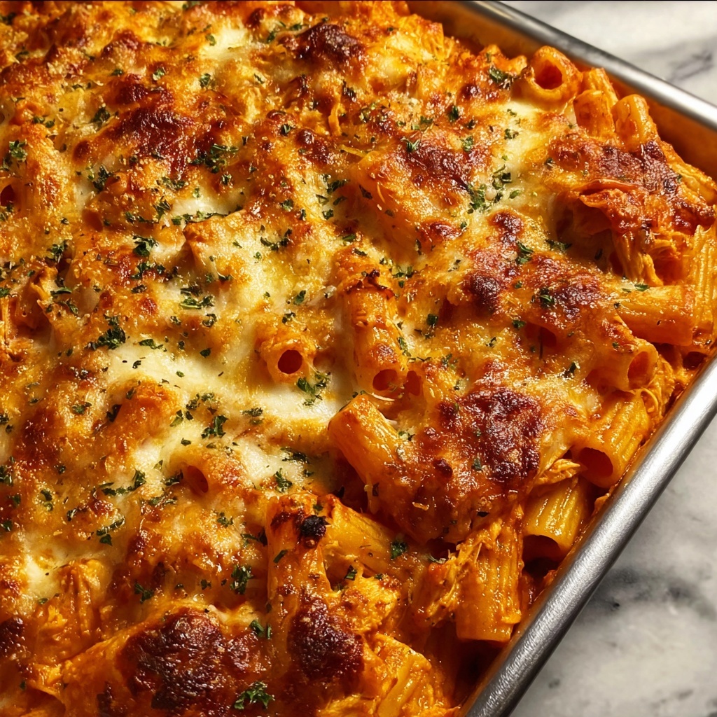 Baked Chicken Parmesan Pasta Recipe - Recipe Image