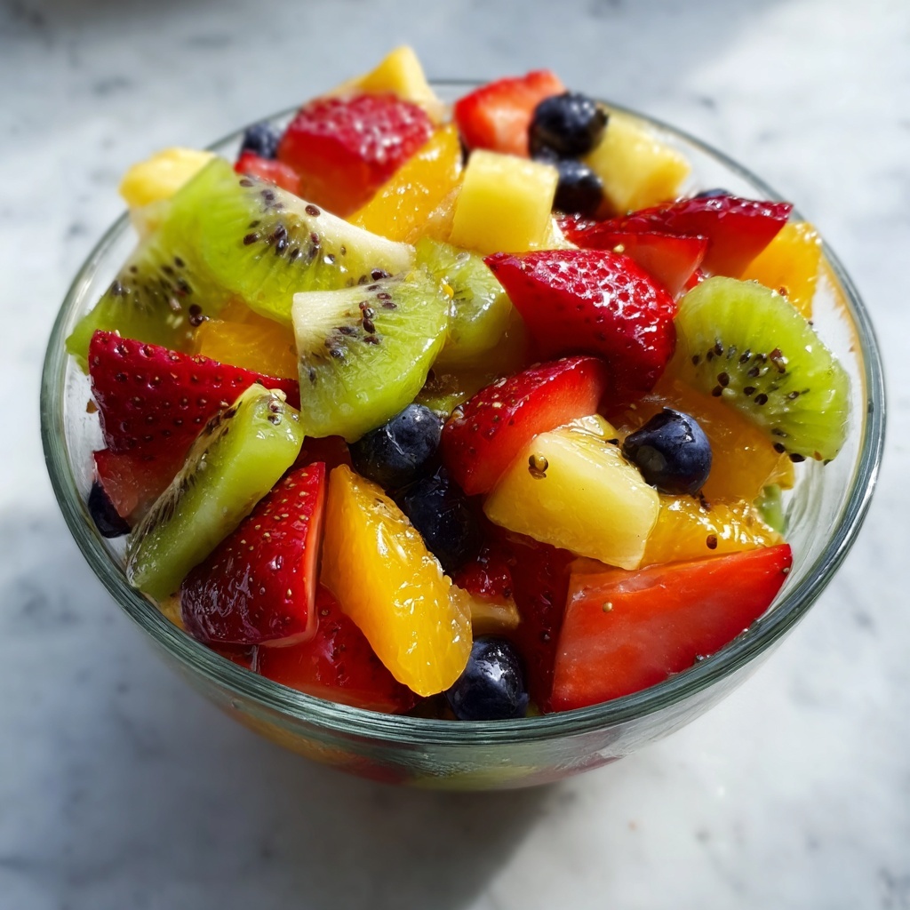Rainbow Fruit Salad with Honey Lime Dressing Recipe - Recipe Image
