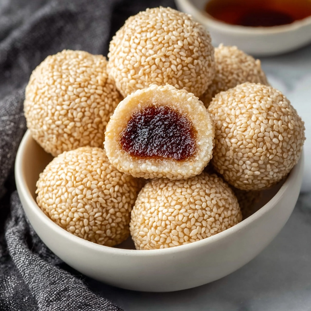 Delicious Sweet Sesame Balls Your New Favorite Snack Recipe - Recipe Image