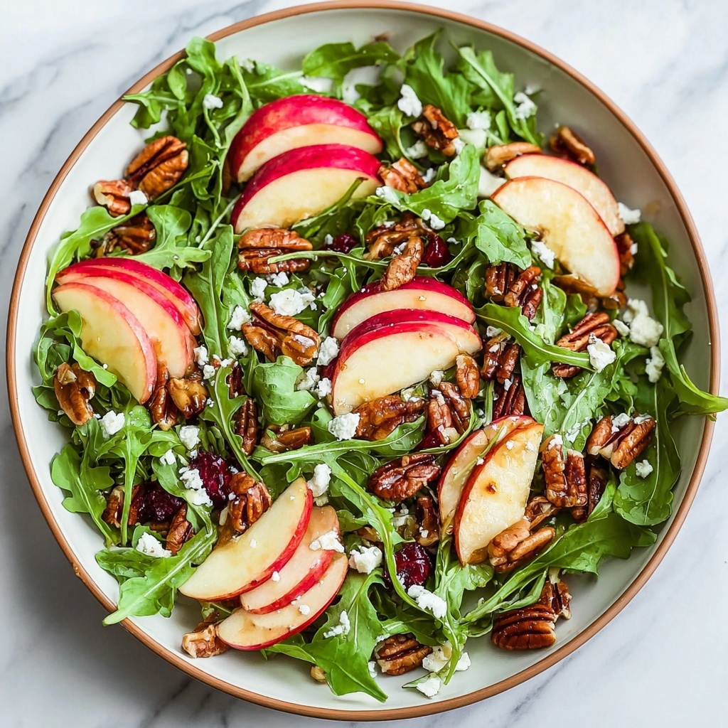 Zesty Apple Arugula Salad with Crunchy Maple Pecans Recipe - Recipe Image