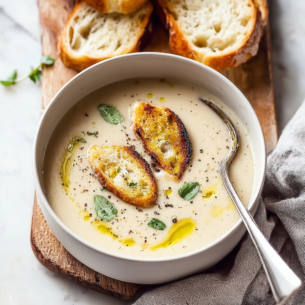Comforting Classic Garlic Soup for Cozy Nights In Recipe - Recipe Image