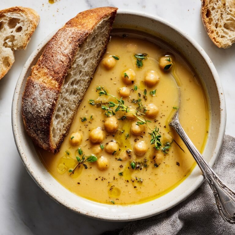 Vegan Garlic Chickpea Soup – Creamy Comfort in 30 Minutes Recipe