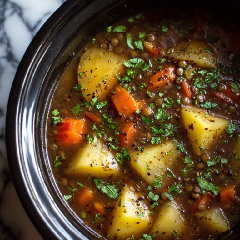 Hearty Vegan Lentil Vegetable Stew Recipe
