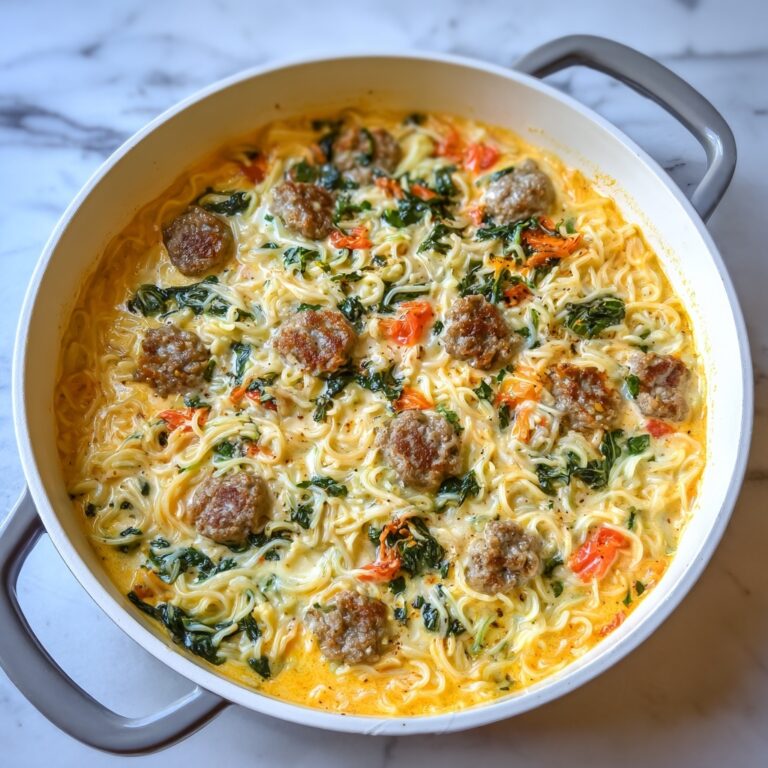 Creamy Chicken Sausage Orzo Skillet Recipe