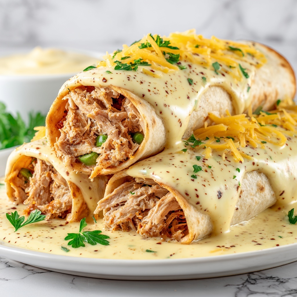 White Chicken Enchiladas: 7 Steps to Creamy Perfection Recipe - Recipe Image