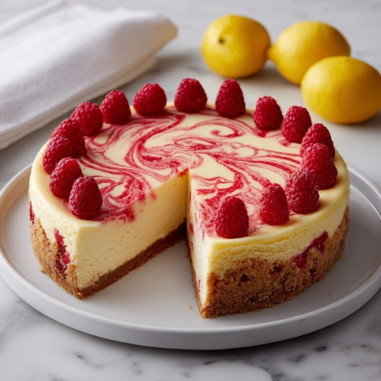 Lemon Raspberry Cheesecake Recipe