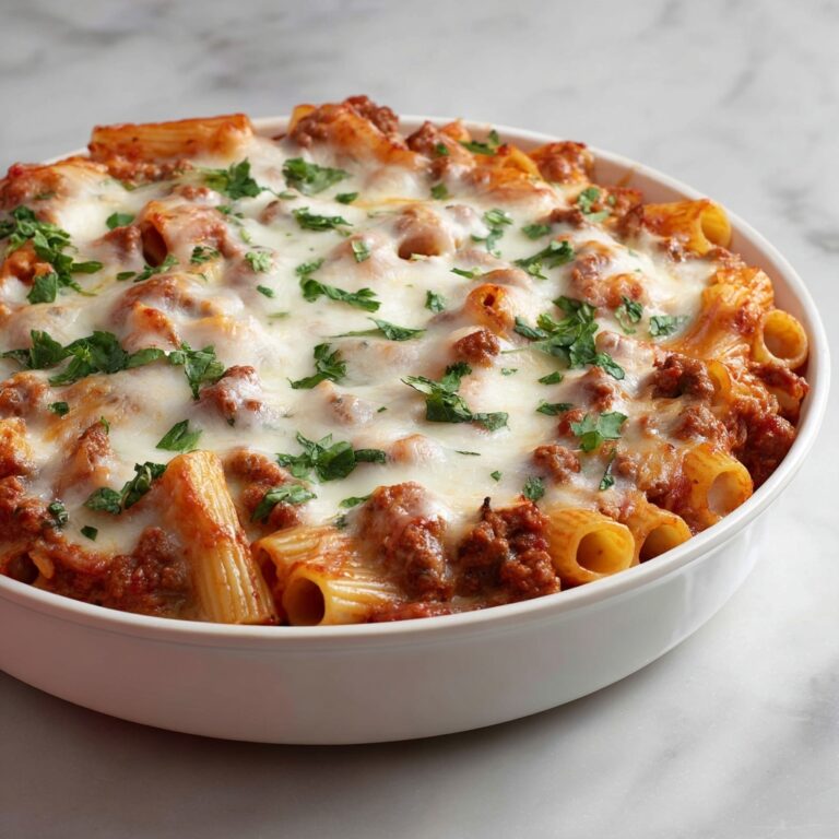 Irresistible Baked Ziti with Three Cheeses for Cozy Nights Recipe