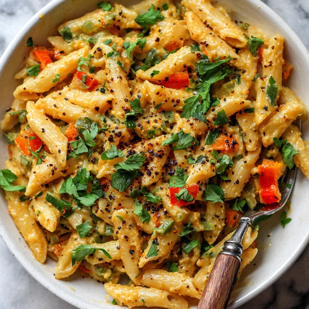 Creamy Vegan Cajun Pasta Recipe - Recipe Image