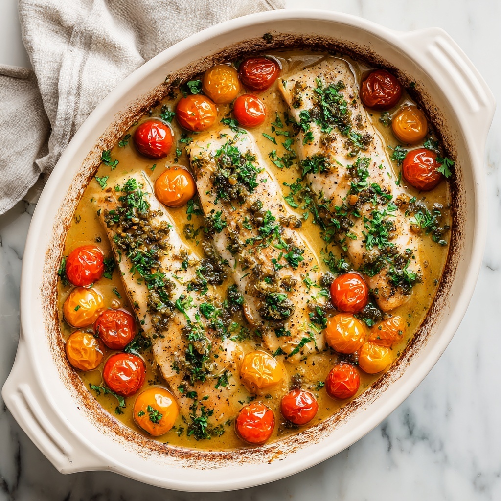 Mediterranean Baked Tilapia with Tomatoes, Olives, and Feta Recipe - Recipe Image