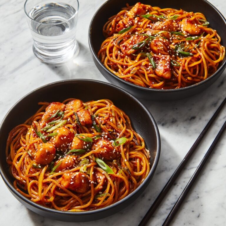 Slow Cooker Honey Garlic Chicken Noodles Recipe